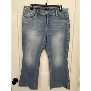 NYDJ Ava Daring Ankle Flare High Rise USA Sz 18 Lift Tuck Stretch